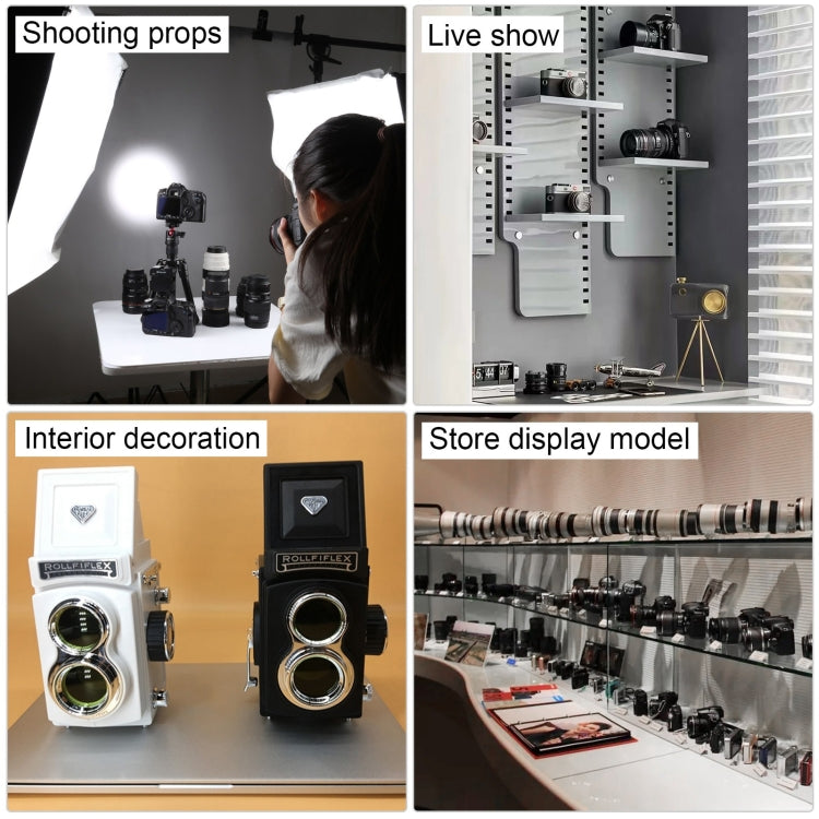 Non-Working Fake Dummy Handheld Retro DSLR Camera Model Photo Studio Props (Black)