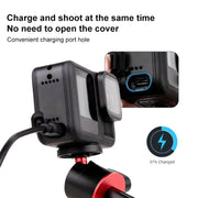 BS Plastic Battery Side Interface Cover with Silicone Plug for GoPro HERO13 Black /12 Black /11 Black /10 Black /9 Black