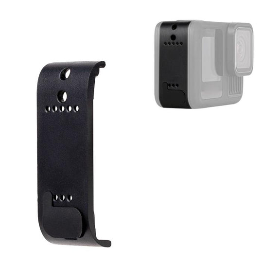 BS Plastic Battery Side Interface Cover with Silicone Plug for GoPro HERO13 Black /12 Black /11 Black /10 Black /9 Black