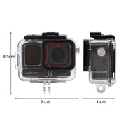 For Insta360 Ace Pro 2 Underwater Water-resistant Housing Case with Base Adapter & Screw (Transparent)