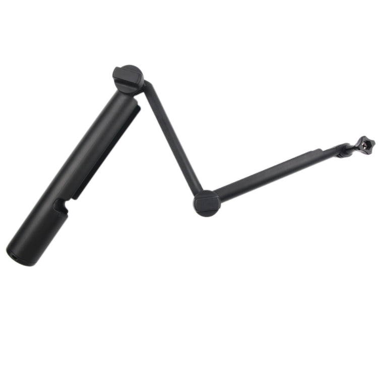 3-Way Monopod + Magic Mount Selfie Stick for GoPro, Insta360, DJI and Other Action Cameras, Length: 24.5-63cm(Black) - Extendable Pole by PMC Jewellery | Online Shopping South Africa | PMC Jewellery | Buy Now Pay Later Mobicred