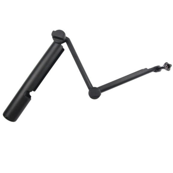 3-Way Monopod + Magic Mount Selfie Stick for GoPro, Insta360, DJI and Other Action Cameras, Length: 24.5-63cm(Black)