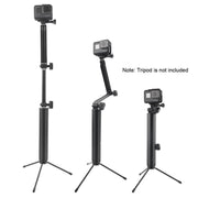 3-Way Monopod + Magic Mount Selfie Stick for GoPro, Insta360, DJI and Other Action Cameras, Length: 24.5-63cm(Black)