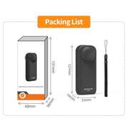 For Insta360 X5 / X4 Sunnylife Integrated Lens Screen Protective Cover Camera Case with Strap (Black)