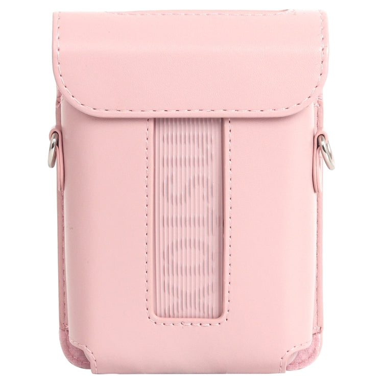 For FUJIFILM Instax mini Link 3 Full Body Leather Case Bag with Strap (Pink) - Leather Bag by PMC TechLife | Online Shopping South Africa | PMC TechLife | Buy Now Pay Later Mobicred