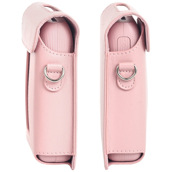For FUJIFILM Instax mini Link 3 Full Body Leather Case Bag with Strap (Pink)