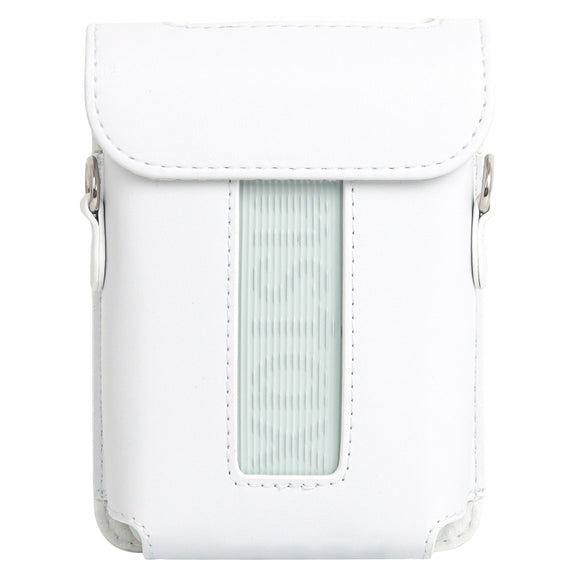 For FUJIFILM Instax mini Link 3 Full Body Leather Case Bag with Strap (White)