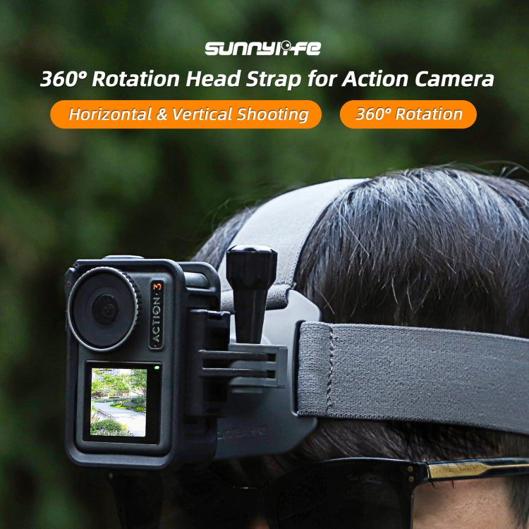 Sunnylife TD672 360 Rotation Adjustable Head Strap Vlog POV Mount Belt for GoPro, Insta360, DJI Osmo Action and Other Action Cameras (Camouflage) - Head Belt by Sunnylife | Online Shopping South Africa | PMC TechLife | Buy Now Pay Later Mobicred