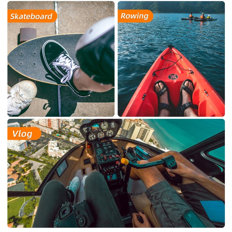 Sunnylife TD672 360 Rotation Adjustable Head Strap Vlog POV Mount Belt for GoPro, Insta360, DJI Osmo Action and Other Action Cameras (Camouflage) - Head Belt by Sunnylife | Online Shopping South Africa | PMC TechLife | Buy Now Pay Later Mobicred