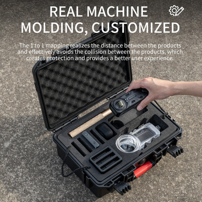 For Insta360 X4 STARTRC Waterproof EVA ABS Dual-layer Suitcase Storage Box (Black) - free shipping - PMC Jewellery - Order now!