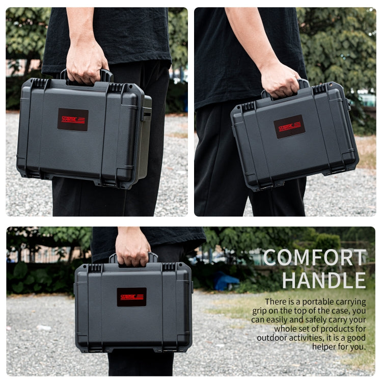 For Insta360 X4 STARTRC Waterproof EVA ABS Dual-layer Suitcase Storage Box (Black) - free shipping - PMC TechLife - Order now!