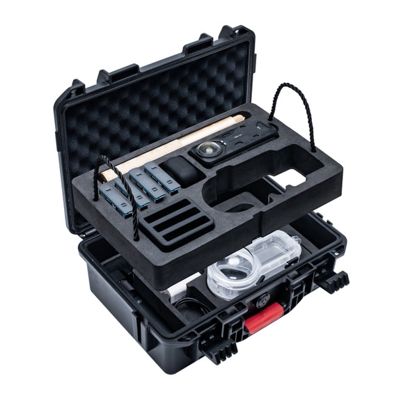 For Insta360 X4 STARTRC Water-resistant EVA ABS Dual-layer Suitcase Storage Box (Black)
