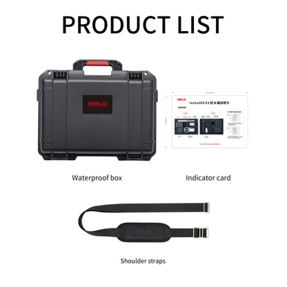 For Insta360 X4 STARTRC Waterproof EVA ABS Dual-layer Suitcase Storage Box (Black) - free shipping - PMC Jewellery - Order now!