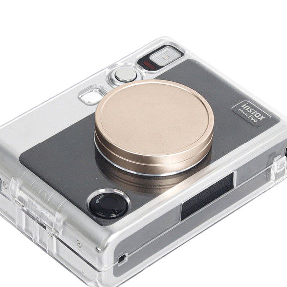 For FUJIFILM Instax mini EVO Camera Lens Cap Aluminum Alloy Protective Cover (Black)
