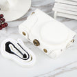 Full Body Camera PU Leather Case Bag with Strap for Samsung Galaxy Camera EK-GC100 / EK-GC110 / EK-GC200 (White) - Leather Bag by PMC TechLife | Online Shopping South Africa | PMC TechLife | Buy Now Pay Later Mobicred