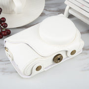 Full Body Camera PU Leather Case Bag with Strap for Samsung Galaxy Camera EK-GC100 / EK-GC110 / EK-GC200 (White)