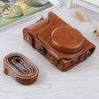 Full Body Camera PU Leather Case Bag with Strap for Samsung Galaxy Camera EK-GC100 / EK-GC110 / EK-GC200(Brown) - free shipping - PMC TechLife - Order now!