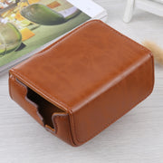 Full Body Camera PU Leather Case Bag for Sony ZV-1(Brown)
