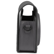 Pearly Lustre PU Leather Case Bag for FUJIFILM Instax SQUARE SQ6 Camera, with Adjustable Shoulder Strap(Black)