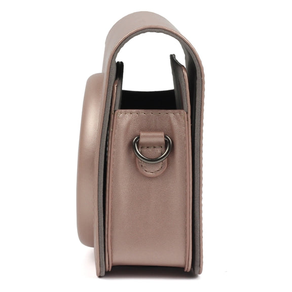 Pearly Lustre PU Leather Case Bag for FUJIFILM Instax SQUARE SQ6 Camera, with Adjustable Shoulder Strap(Light Brown)