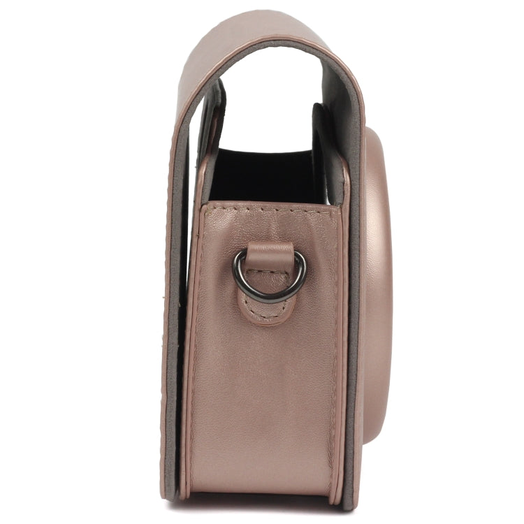 Pearly Lustre PU Leather Case Bag for FUJIFILM Instax SQUARE SQ6 Camera, with Adjustable Shoulder Strap(Light Brown)