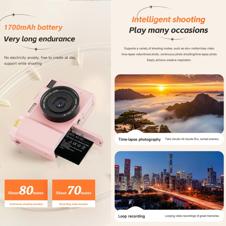 HDC-F01 3.0 inch 5K UHD Photography Digital Camera SLR Camera (Black) - Children Cameras by PMC TechLife | Online Shopping South Africa | PMC TechLife | Buy Now Pay Later Mobicred