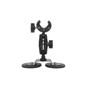 Dual-Leg Magnetic Base Crab Clamp Fixed Mount Holder for GoPro and Other Action Cameras (Black)