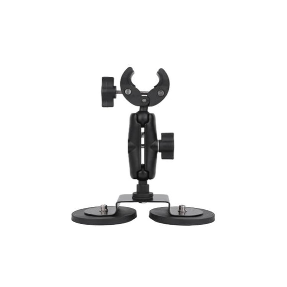 Dual-Leg Magnetic Base Crab Clamp Fixed Mount Holder for GoPro and Other Action Cameras (Black)