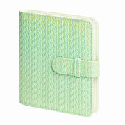 For FUJIFILM instax mini 12 Colorful Woven Leather Case Full Body Camera Bag + Photo Album with Strap (Green)