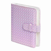 For FUJIFILM instax mini 12 Colorful Woven Leather Case Full Body Camera Bag + Photo Album with Strap (Purple)