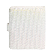 For FUJIFILM instax mini 12 Colorful Woven Leather Case Full Body Camera Bag + Photo Album with Strap (White)