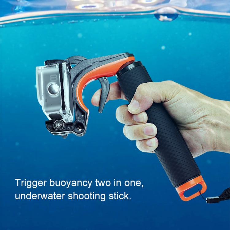 Shutter Trigger + Floating Hand Grip Diving Buoyancy Stick with Adjustable Anti-lost Strap & Screw & Wrench for GoPro HERO8 Black - free shipping - PMC TechLife - Order now!