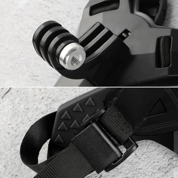 Helmet Belt Mount for GoPro, Insta360, DJI and Other Action Cameras(Black)