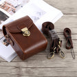 Full Body Camera Buckle Lock PU Leather Case Bag with Hand Strap & Neck Strap for Canon G7X II / G9X Mark II, Sony RX100 / M2(Coffee) - free shipping - PMC TechLife - Order now!
