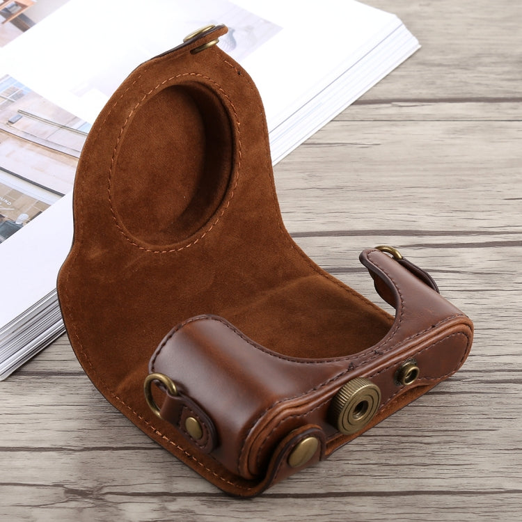 Full Body Camera PU Leather Case Bag with Strap for Sony DSC-HX90(Coffee) - free shipping - PMC TechLife - Order now!