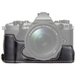 1/4 inch Thread PU Leather Camera Half Case Base for Olympus EM5 / EM5 Mark II (Black) - free shipping - PMC TechLife - Order now!