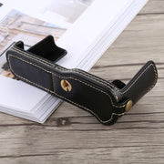 1/4 inch Thread PU Leather Camera Half Case Base for FUJIFILM X-T10 / X-T20 (Black)