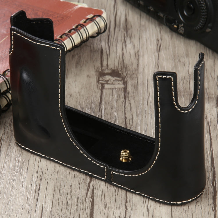 1/4 inch Thread PU Leather Camera Half Case Base for Leica Q (Typ 116)(Black) - free shipping - PMC TechLife - Order now!