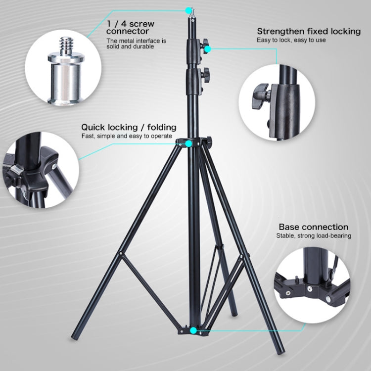 TRIOPO 2.8m Height Professional Photography Metal Lighting Stand Holder for Studio Flash Light - free shipping - PMC Jewellery - Order now!