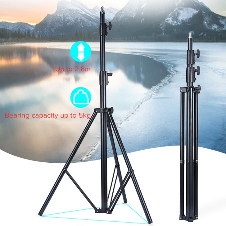 TRIOPO 2.8m Height Professional Photography Metal Lighting Stand Holder for Studio Flash Light - free shipping - PMC Jewellery - Order now!