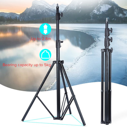 TRIOPO 2.8m Height Professional Photography Metal Lighting Stand Holder for Studio Flash Light - free shipping - PMC Jewellery - Order now!