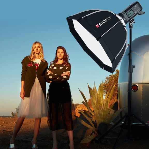 TRIOPO K90 90cm Speedlite Flash Octagon Parabolic Softbox Bowens Mount Diffuser for Speedlite
