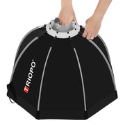 TRIOPO K90 90cm Speedlite Flash Octagon Parabolic Softbox Bowens Mount Diffuser for Speedlite