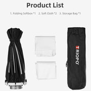 TRIOPO K90 90cm Speedlite Flash Octagon Parabolic Softbox Bowens Mount Diffuser for Speedlite