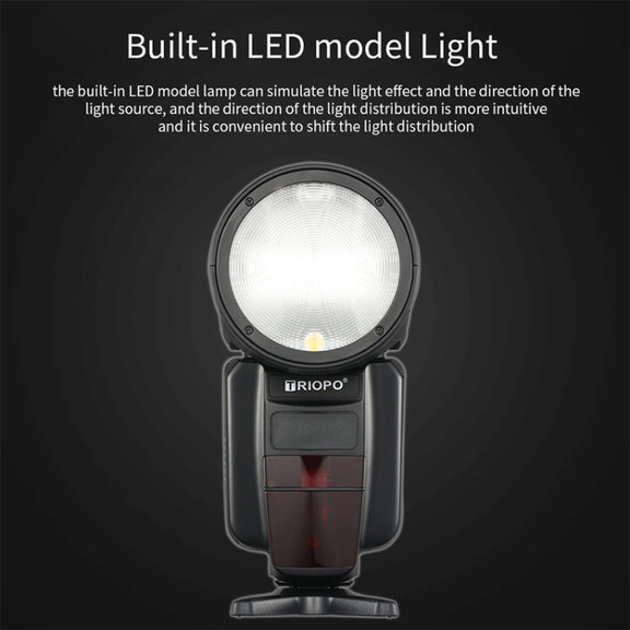 TRIOPO R1 76WS High-Speed 1/8000s TTL Flash Speedlite for Canon / Nikon DSLR Cameras