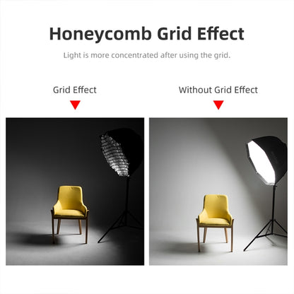 TRIOPO S120 Diameter 120cm Honeycomb Grid Octagon Softbox Reflector Diffuser for Studio Speedlite Flash Softbox - free shipping - PMC Jewellery - Order now!