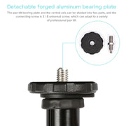 TRIOPO 652 Horizontal Arm Tripod Mount Quick Release Center Column Boom Bracket with Tripod Ball-Head
