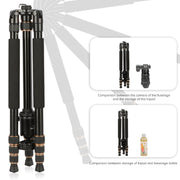 TRIOPO 652 Horizontal Arm Tripod Mount Quick Release Center Column Boom Bracket with Tripod Ball-Head