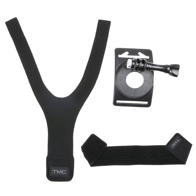 GP278 3 in 1 Hand Wrist Arm Leg Straps 360-degree Rotation Mount for GoPro, Insta360, DJI and Other Action Cameras(Black)