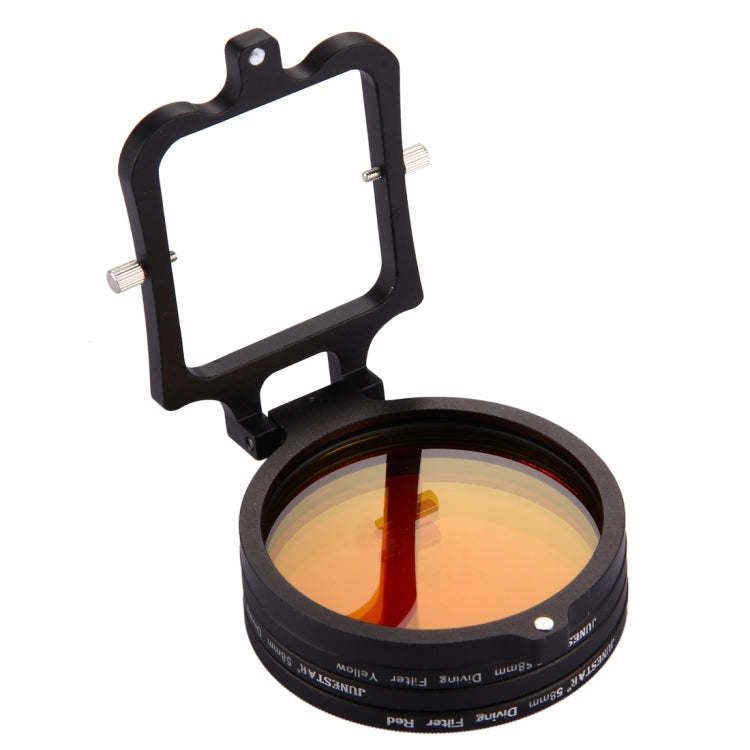 58mm Yellow + Red + Purple Diving Lens Filter for GoPro HERO7 Black/6 /5 - Lens Filter by PMC TechLife | Online Shopping South Africa | PMC TechLife | Buy Now Pay Later Mobicred